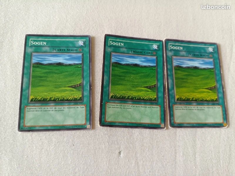 3 cartes magie yugioh sogen - Collection