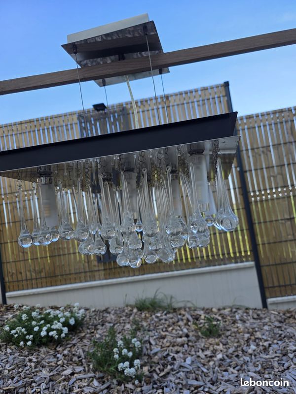 Plafonnier en cristal carré – L’élégance suspendue (image 16)