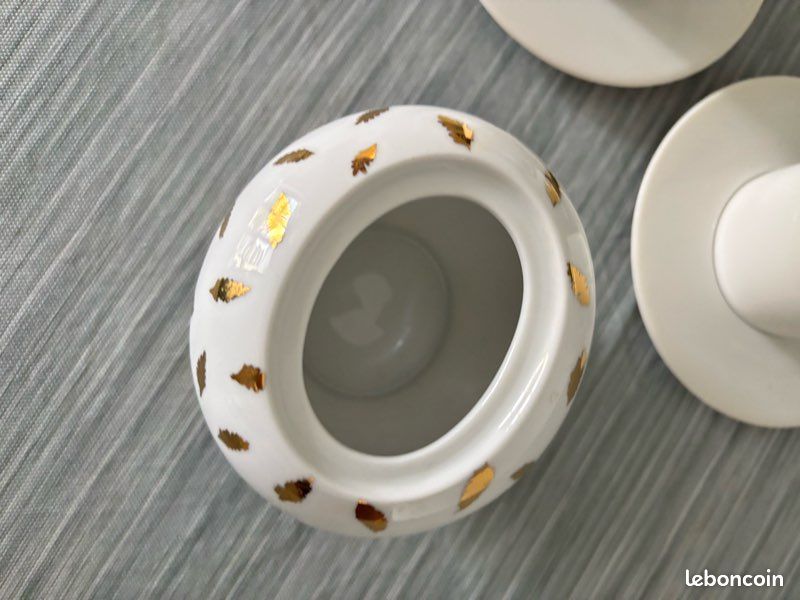 Ensemble tasses à café blanches (image 3)
