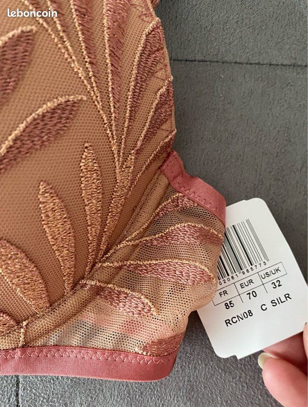 Soutien-gorge Aubade Bahia - Corbeille Rose Poudré - Taille 85C (70 EU / 32 US) - Neuf Avec étiquettes