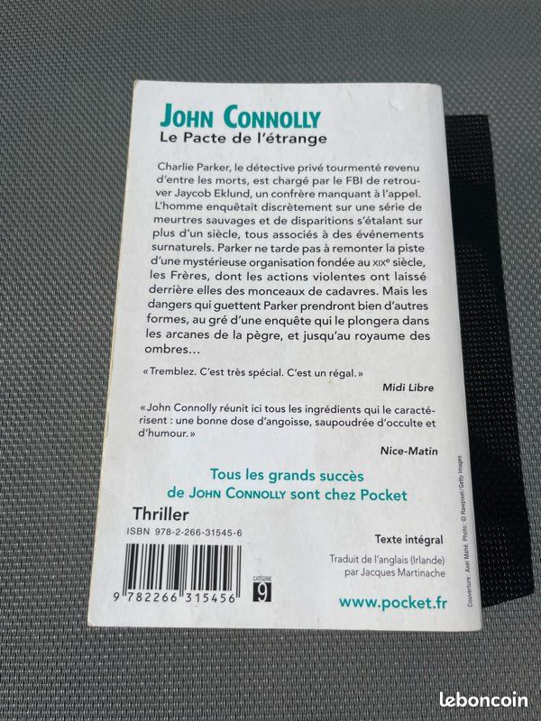 Le pacte de l'étrange de John Connolly (livre de poche) (image 3)