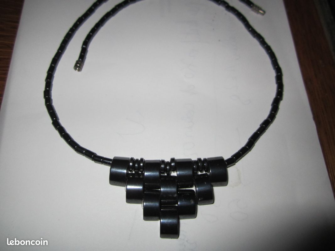 Beau collier en hématite (image 3)