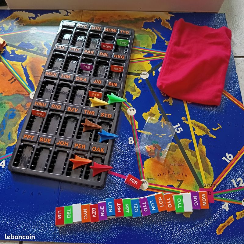 Jeu De Société Air Traffic (Trafic Aérien) Nathan / Air France 1974 - Vintage