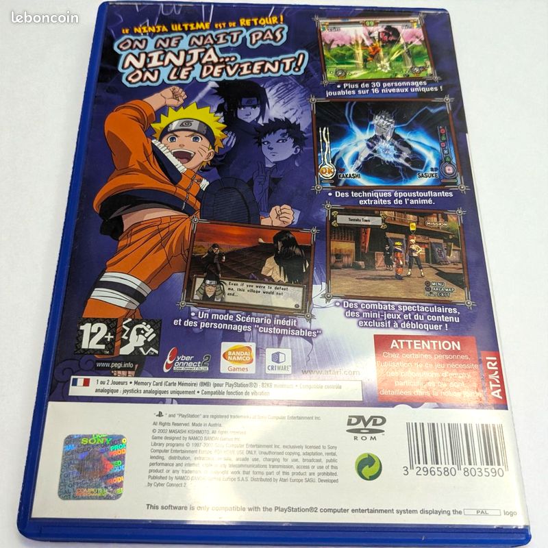 JEU PS2 NARUTO : ULTIMATE NINJA 2: : JEUX PLAYSTATION
