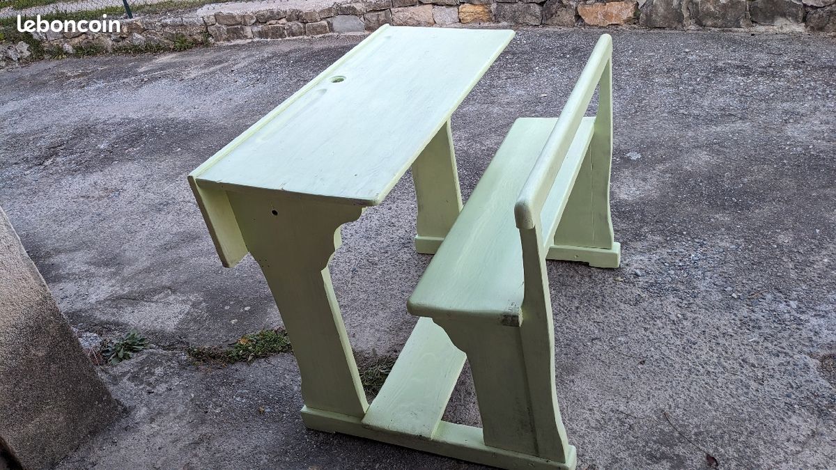 Urgent - Superbe bureau d'époque - bureau écolier (image 1)