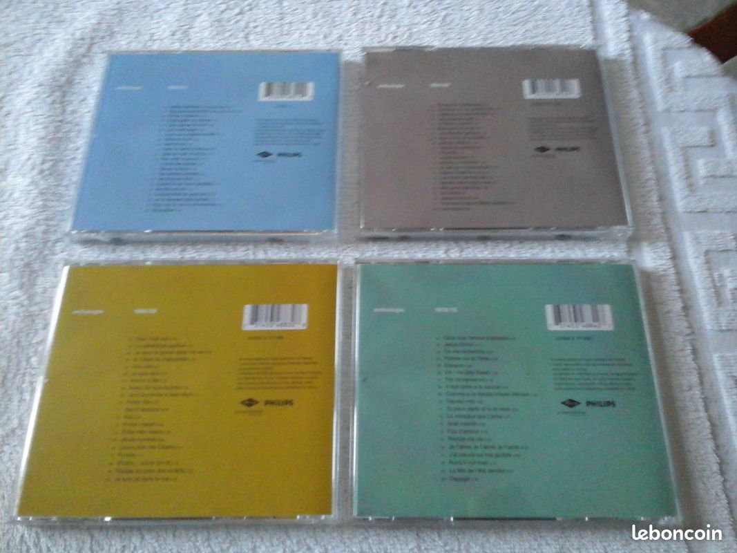CD JOHNNY HALLYDAY "ANTHOLOGIE DE 1960 à 1975" (image 2)