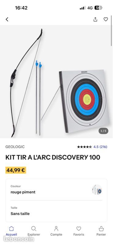 Kit tir à l’arc Géologic Discovery 100 complet (image 7)