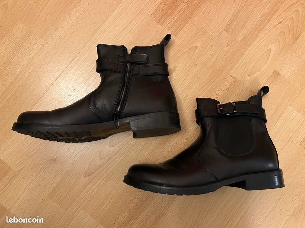 Bottines femmes noir de marque italienne de très bonne facture