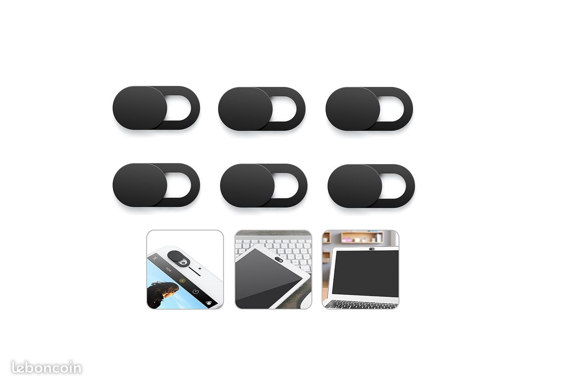 MakakaOnTheRun Lot De 5 Caches Caméra Téléphone Portable 7mm Métal - Protection Vie Privée IPhone Android