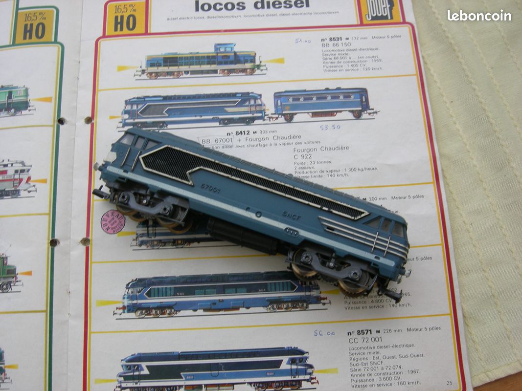 JOUEF Locomotive 67001 SNCF à clé Train miniature échelle HO - Modélisme