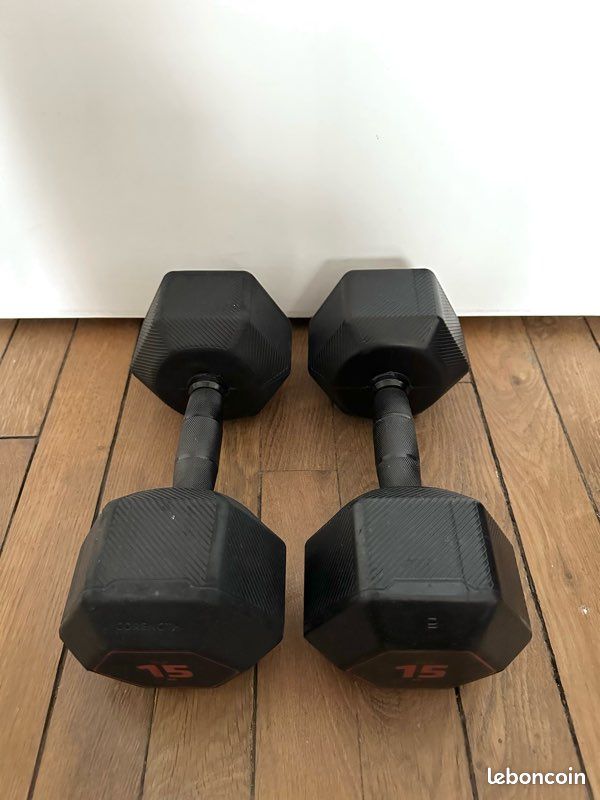 Paire D'haltères CAP 15 Lb (6.8 Kg Chacun) - Lot De 2, Poids Total 30 Lb - NEUFS