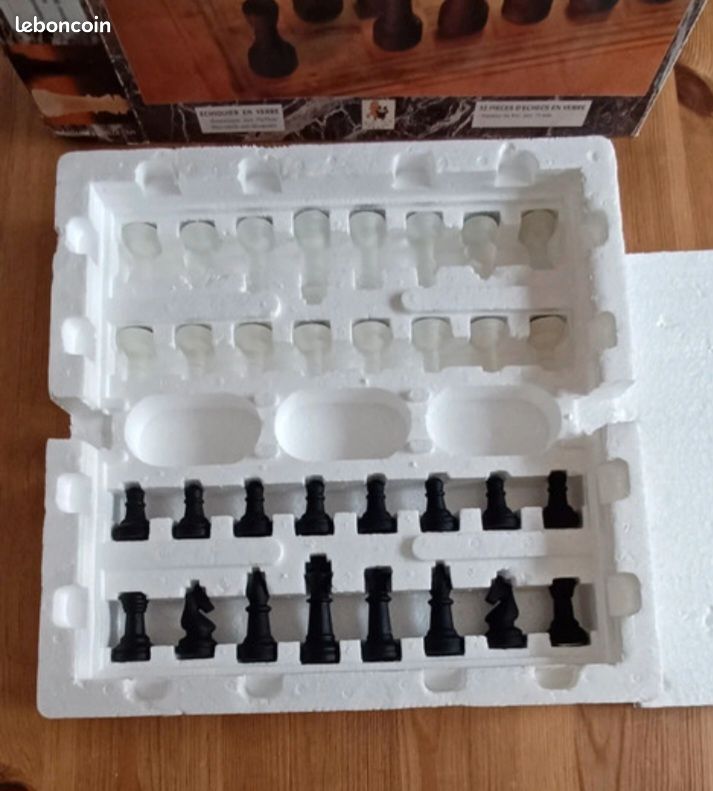 Jeu d'échecs en verre Cabajou (image 4)