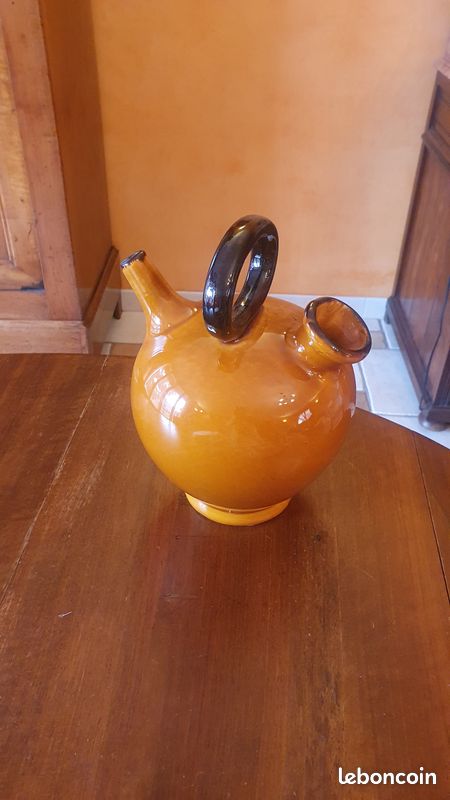 Ancienne chevrette cruche pichet Rasteau -H 25 cm TBE (image 1)