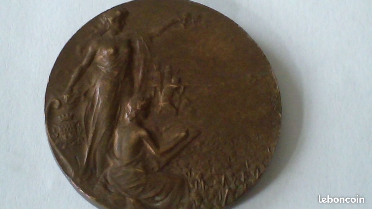 Médaille Ancienne De Concours De Tir En Bronze - XIXème Siècle, Française