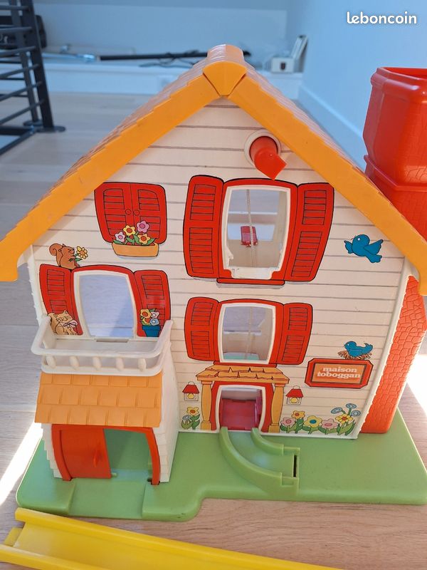 Rare maison toboggan vintage Bidibulles🧡 - Jeux & Jouets