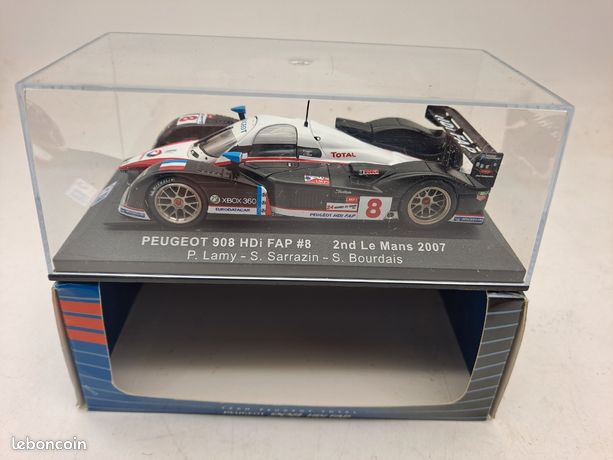 Modèle Réduit Peugeot 908 HDI FAP Le Mans 2007 - IXO 1/43 Noire - Comme Neuf Avec Boîte