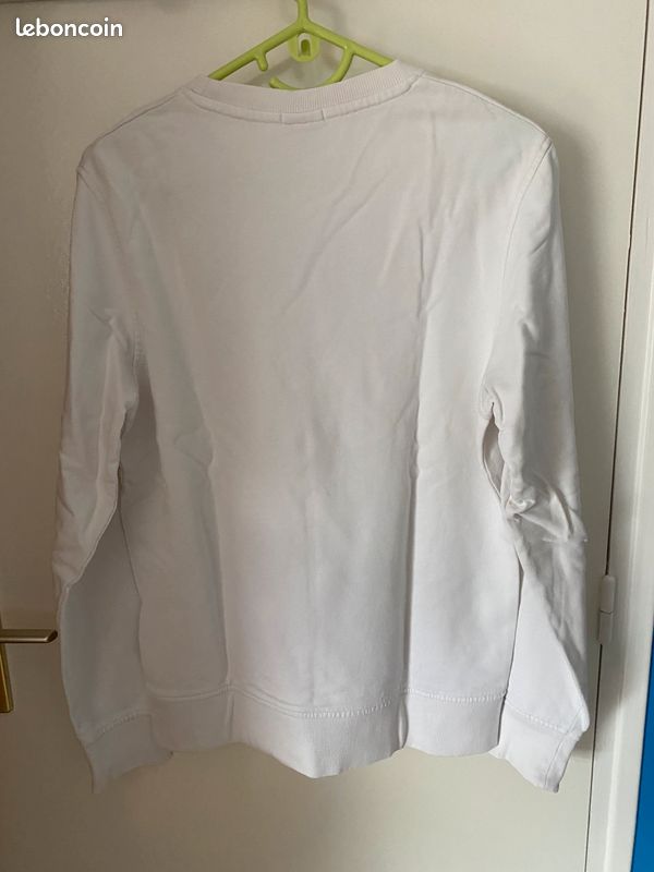 Sweat blanc Jack & Jones Originals – Taille S, motif R Clémentinié (image 4)