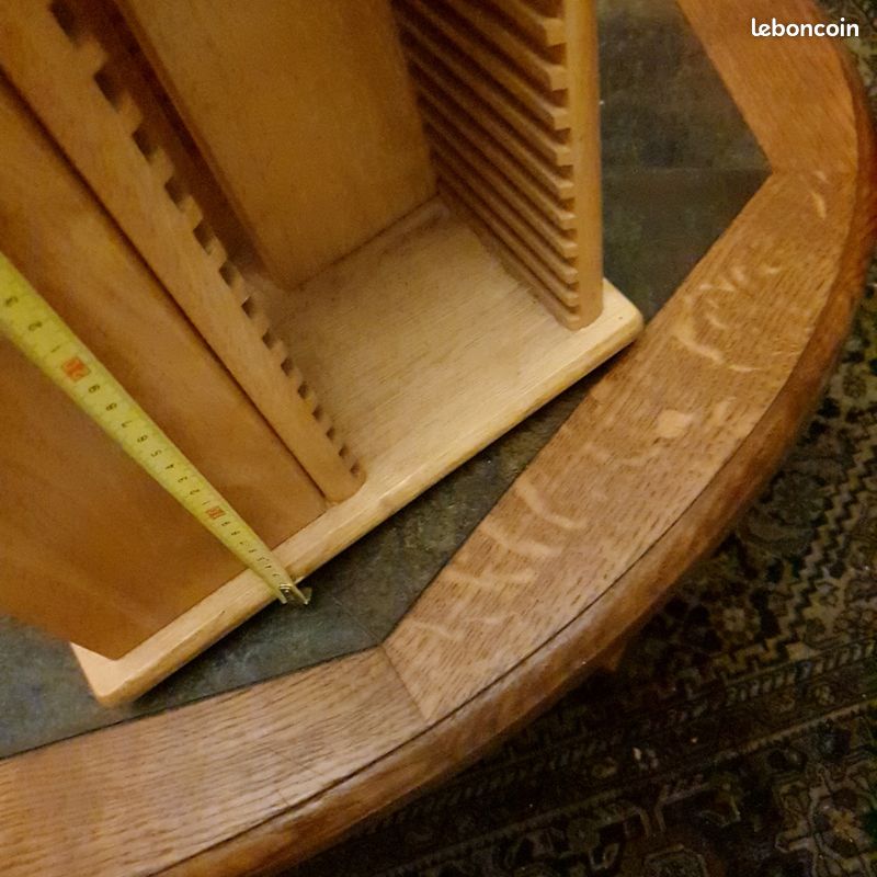 Range CD tournant en bois massif (image 4)