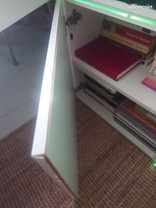 Meuble LED laqué blanc (image 7)