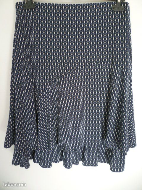 Jupe bleue " Ma boutique plus " ~ Taille 40 (image 4)