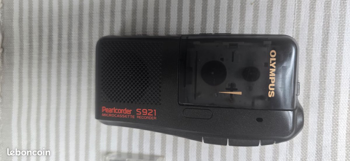 Lecteur enregistreur Microcassette, Dictaphone Olympus Pearlcorder S921 avec 3 micro cassettes (image 1)