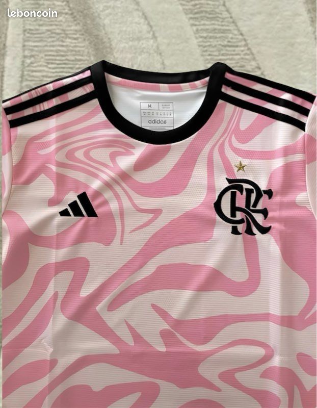 Maillot De Foot Flamengo X Stüssy Taille M - Rose, Adidas (Neuf Sans Boîte)