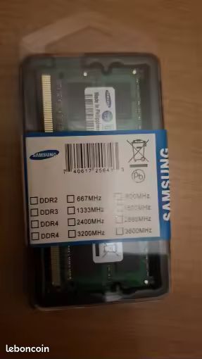 Lenovo 8Go DDR3 PC3-12800 SODIMM RAM Portable - Scellée (0B47381)