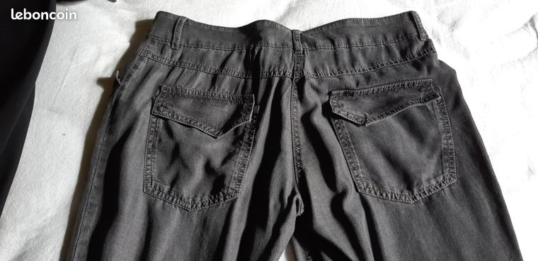 Pantalon Court Cop Copine Taille 40 Noir - Style Corsaire/fuselé, En élasthanne/polyester/viscose, Occasion Très Bon état