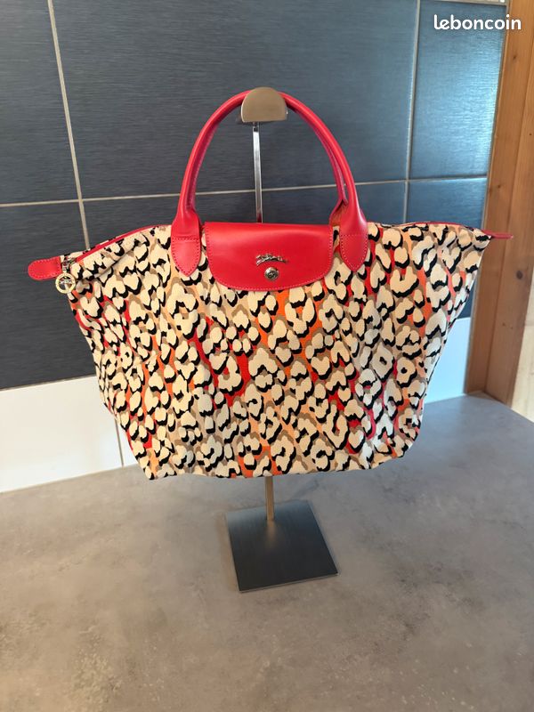Sac longchamp pliage coral panther limited edition Accessoires