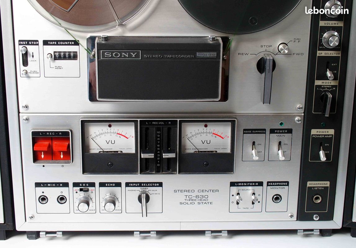 Façade Avant Pour Magnétophone Sony TC 645 – Panneau De Contrôle – Pièce D'occasion