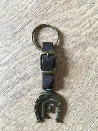 Porte-clés En Cuir Anglais Avec Étriers En Métal - Marque Hill Leather Company - Neuf