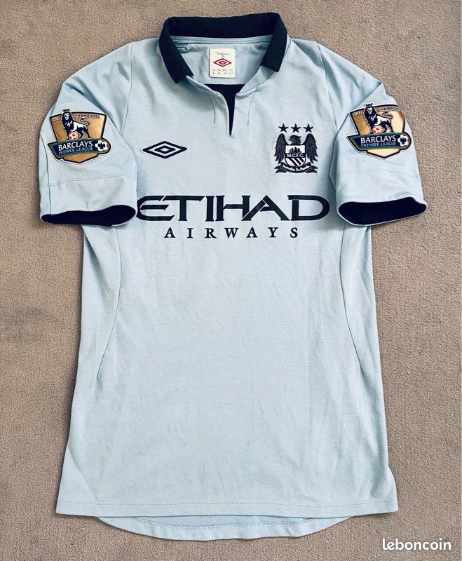 Maillot Domicile Manchester City 2012/2013 – Umbro – Taille S (36) – Occasion