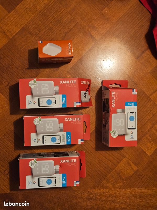 Vent kit 4 têtes thermostatiques + borne Xanlite zigbee (image 1)