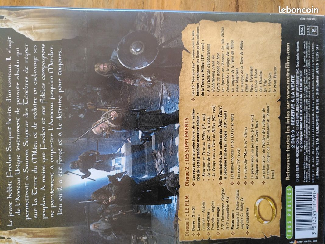 DVD film Seigneur des Anneaux T1 (image 3)
