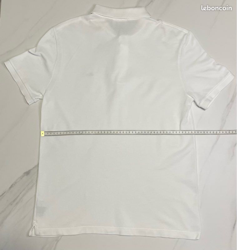 Polo Lacoste Slim Fit Blanc Taille L (image 7)