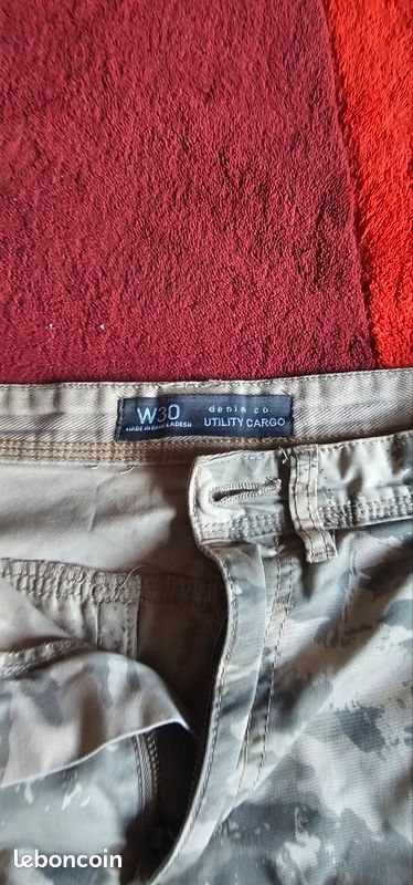 Short cargo w30 taille 40 a reparer (image 6)