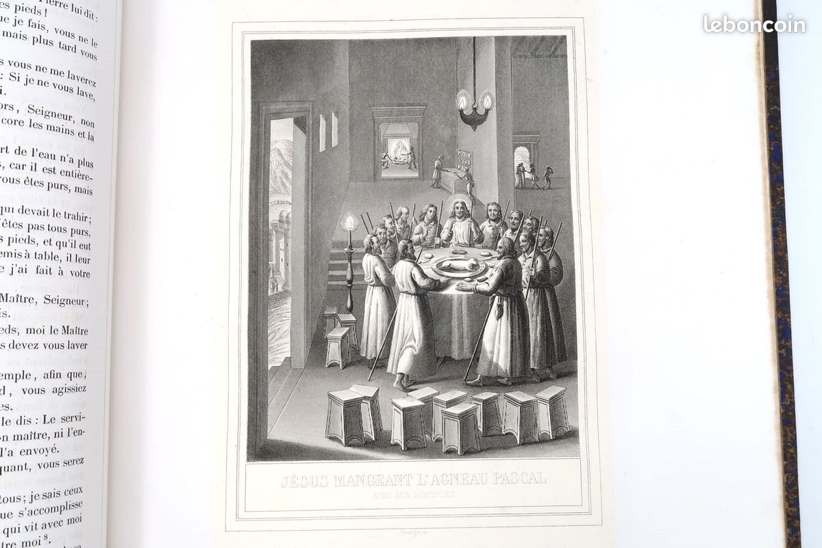 La vie de N. S. Jésus-Christ de Jérôme Natalis - in-folio 1853 130 gravures (image 11)