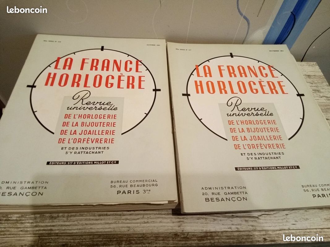 Revue la France horlogère . Année 1963. Rare (image 2)