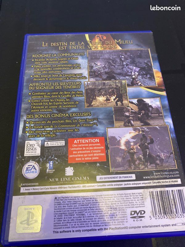 Le Seigneur des Anneaux : Le Retour Du Roi - Jeu PS2