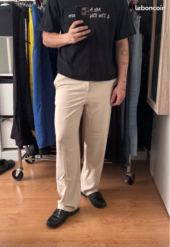 Pantalon Uniqlo Beige ( Taille S ) (image 2)