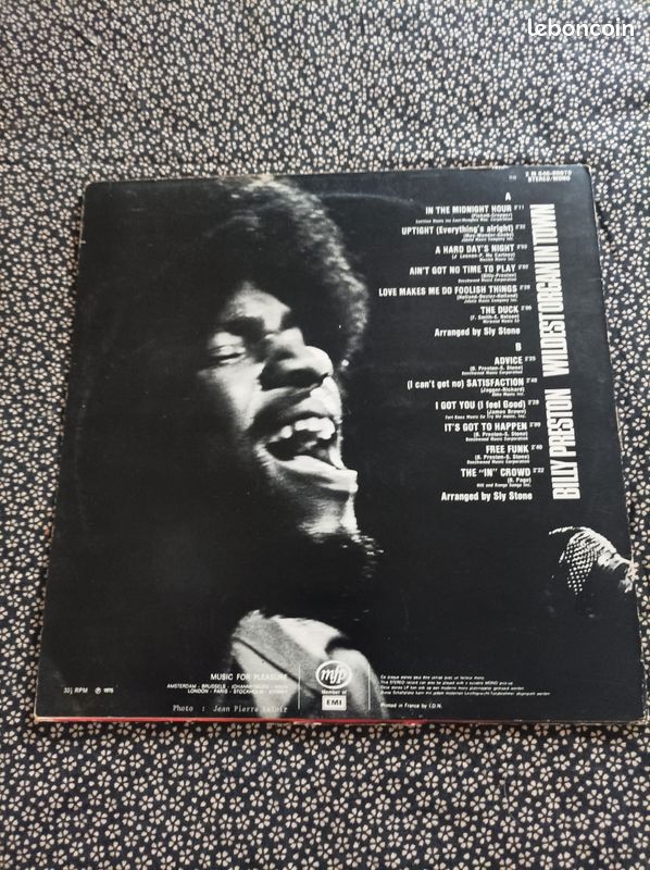 Billy Preston 33t (image 2)