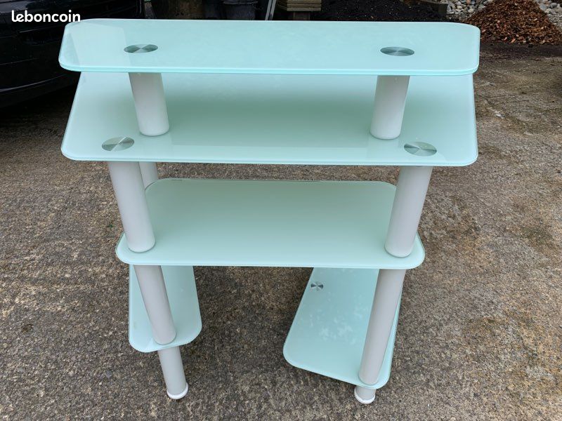 Bureau verre multi plateaux (image 4)