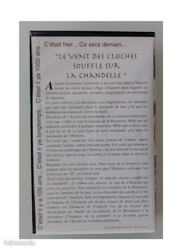 DVD - K7 video - prospectus "spectacles de nuit canton de cerisy-la-salle" (image 6)