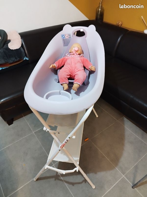 Baignoire bébé ourson mauve (image 5)