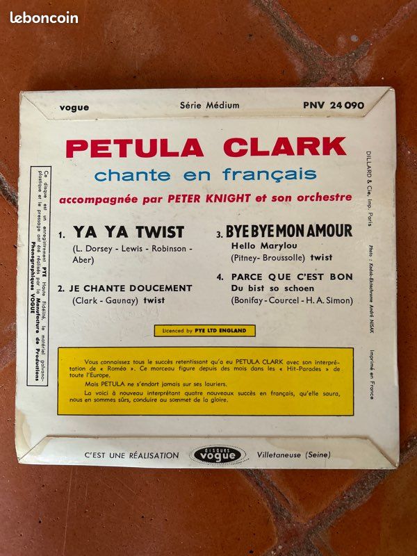 Vinyle Petula Clark – Chante En Français Ya Ya Twist (image 2)