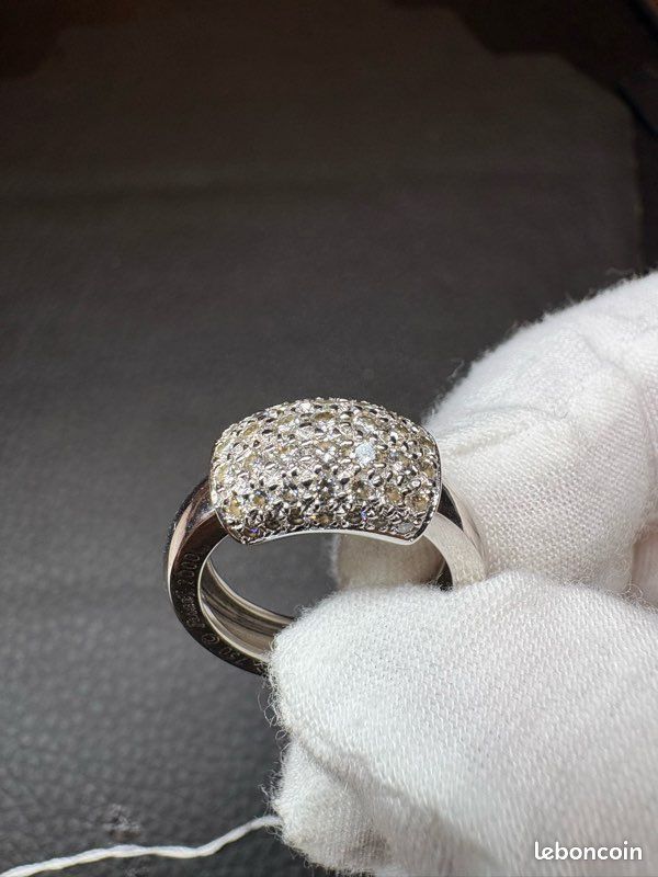 💎 Piaget Dancer – Bague en Or Blanc 18K & Diamants – Taille 50 (image 1)