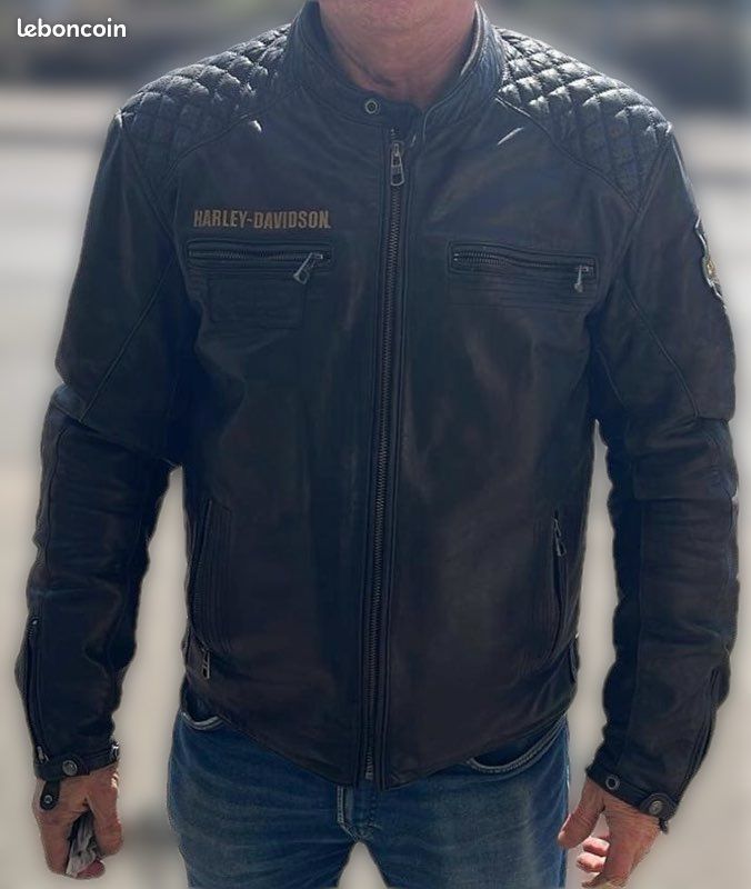 Blouson cuir homme harley davidson d'occasion