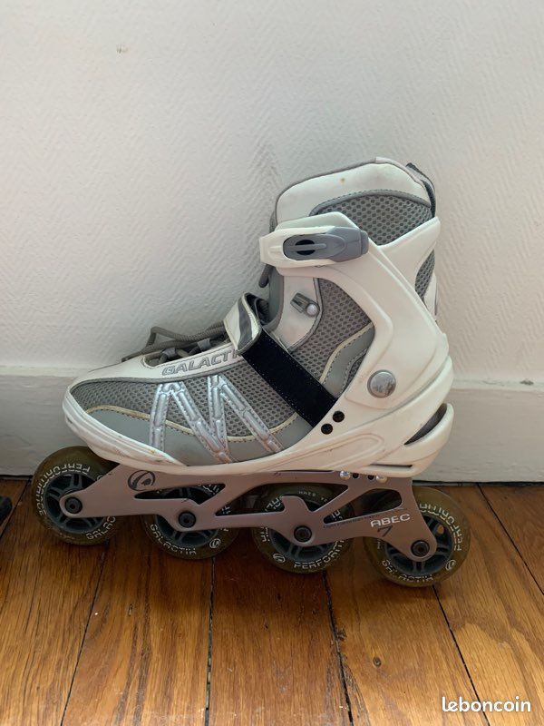 Rollers blancs et gris taille 40 (image 5)