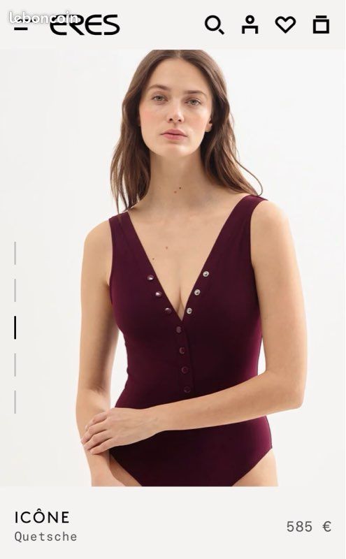Maillot De Bain 2 Pièces ERES Vedette Duni - Taille 36/38 (FR38) - Rose Foncé - NEUF Avec étiquettes
