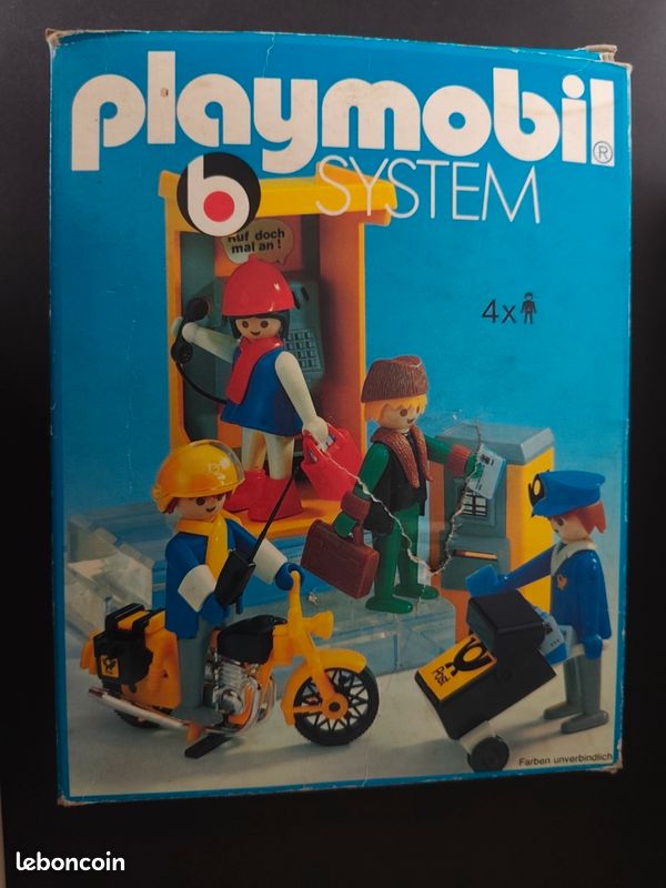 PLAYMOBIL 3231 A vintage poste facteur cabine téléphonique moto client EUR 32,00 - FR